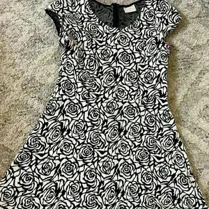 Black and White Fit and Flare Fancy Dress